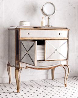 Claudia Mirrored Chest   The Horchow Collection