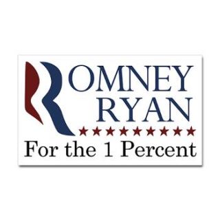 Design of the Month Romney Ryan for the 1% bumper sticker