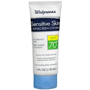  Sensitive Skin Sunscreen Lotion SPF 70+ 4 fl oz (118 ml)