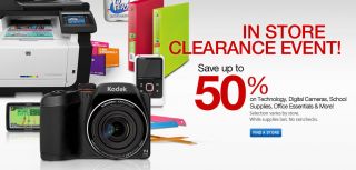 In Store Clearance Event Technology & Office Supplies at Office Depot