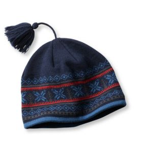 Mens Wool Knit Hat, Tasseled Cold Weather Hats   at L 
