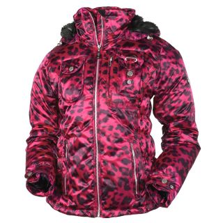 Obermeyer Leighton Jacket   Insulated (For Women) in Fuschsia Cheetah 