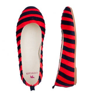 Girls mini stripe grosgrain ballet flats   flats & moccasins   Girls 