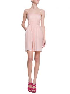 Buy Mango Pleated Dress, Pale Pink online at JohnLewis   John 