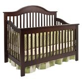 Jayden 4 in 1 Convertible Crib with Toddler Rail in Espresso