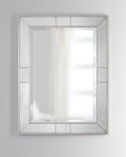 John richard Collection Beveled Mirror with Eglomise Accents   The 