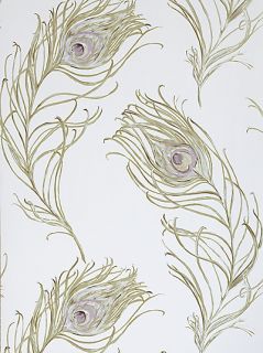 Buy Prestigious Textiles Peacock Wallpaper, Heather, 1938/153 online 