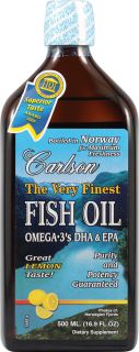 Carlson The Very Finest Fish Oil Lemon    16.9 fl oz   Vitacost 