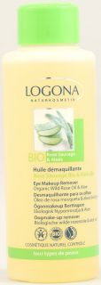 Logona Naturkosmetik Eye Makeup Remover   Organic Wild Rose and Aloe 