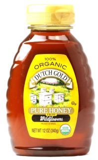 Dutch Gold 100% Organic Pure Honey from Wildflowers    12 fl oz 
