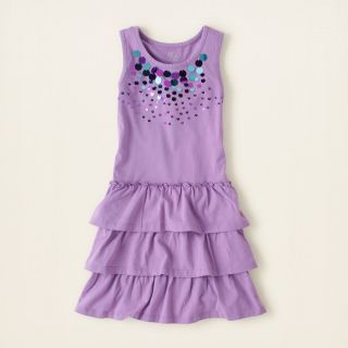 girl   paillette tiered dress  Childrens Clothing  Kids Clothes 