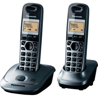 Panasonic KX TG 2522 Duo schnurloses analog DECT Telefon 