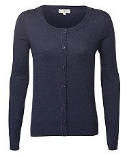 Navy (Blue) Navy Crew Neck Knitted Cardigan  264918041  New Look