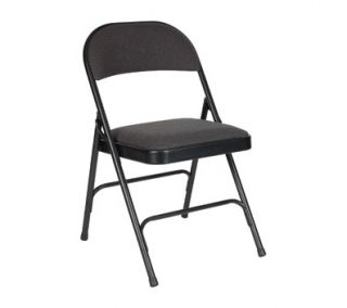 OfficeMax Charcoal Padded Folding Chair