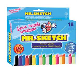 Mr. Sketch Scented Water Color Markers, 18 Color Set