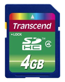 Transcend 4GB Class 4 Secure Digital High Capacity Card  Ebuyer
