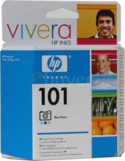 HP 101 13ml Blue Photo Ink Cartridge with Vivera Ink  Ebuyer