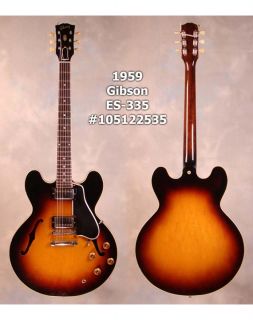 Vintage In Store Vintage VINT 1959 GIBSON ES335TD SNBST  GuitarCenter 