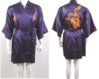 AsianHome*Japanska Kimono Drake Hand embroided Silke Robe på Tradera 