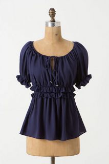 Ruched Peasant Blouse   Anthropologie