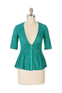 Peplum Cardigan   Anthropologie