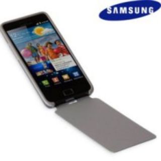 Genuine Samsung Galaxy S2 Flip Cover   Grey/White  Ebuyer