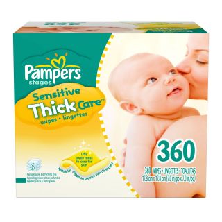 Pampers Sensitive Thick Baby Wipes Refill 360ct.   