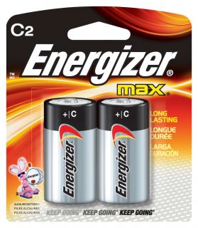 Energizer Max Alkaline Batteries, C   