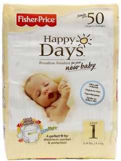Fisher Price Bulk Diapers Case   Size 1 300ct.   