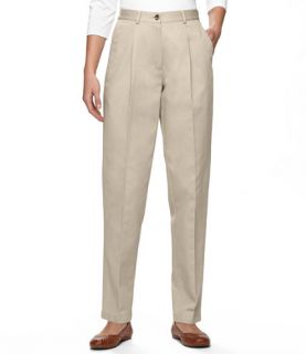Bayside Twill Pants, Pleated Comfort Waist Chinos   at 
