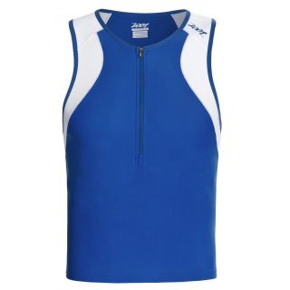 Zoot Sports Endurance Tri Tank Top   Zip Neck (For Men) in Classic 