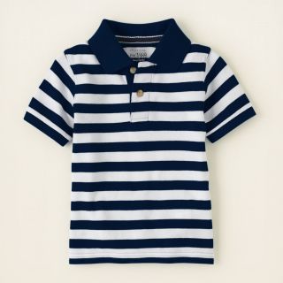 baby boy   outfits   layer player   striped polo  Childrens Clothing 