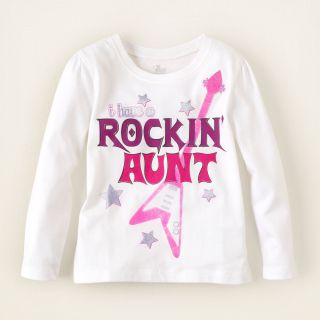baby girl   graphic tees   rockin aunt graphic tee  Childrens 