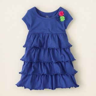 baby girl   dresses   tiered knit dress  Childrens Clothing  Kids 