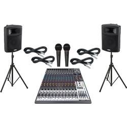 Behringer Behringer Xenyx X2442USB / Harbinger APS15 PA Package 