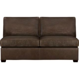 Davis Leather Sectional Armless Full Sleeper Sofa $2,599.00