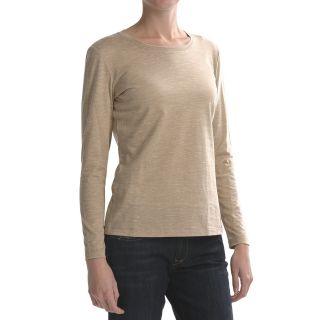 Lafayette 148 New York Basic Heathered Cotton Shirt   Long Sleeve (For 