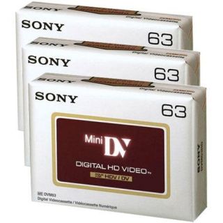 Sony    Video Tapes   Sony Mini DV 3 Pack 