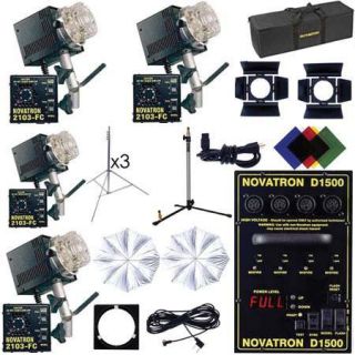 Buy the Novatron Digital Studio Kit D1500, with 4 Fan Cooled Heads 