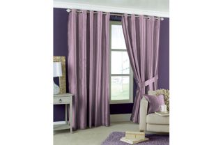 Curtina Luxor Aubergine Lined Curtains   46 x 54in from Homebase.co.uk 