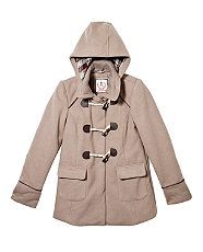 Mink (Brown) Teens Mink Hooded Duffle Coat  258768923  New Look
