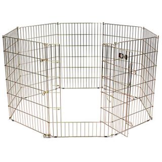 Precision Pet Eight Panel Wire Pens   Foldable Dog Pens and Dog 