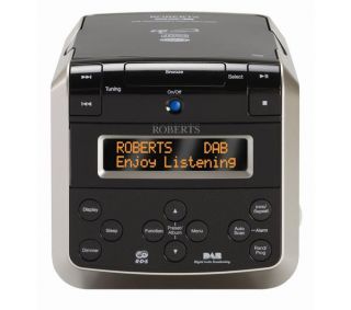 Buy ROBERTS Sound 38 DAB Clock Radio   Black  Free Delivery  Currys