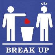 Break up   Broken Heart Boys 2c Kids Shirts