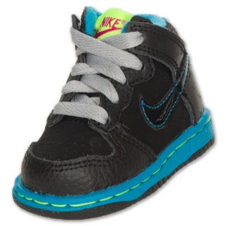 Nike Toddler Dunk Hi Casual Shoes  FinishLine  Black/Black/Volt 