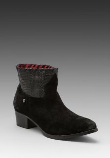 ZADIG & VOLTAIRE Midory Lace Bootie in Black/Black  