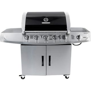 Brinkmann 810 1575 0 Stainless Steel 5 Burner Propane Gas Grill with 