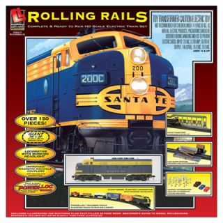 Life Like Trains Rolling Rails HO Scale Diesel Electric Train Set w 
