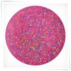 Zak Designs Confetti Magenta 11 in. Dinner Plate   Set of 6