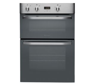 Buy HOTPOINT DHS53CX Electric Double Oven   Stainless Steel  Free 